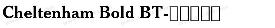 Cheltenham Bold BT字体转换
